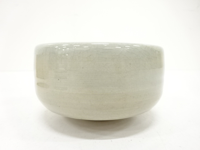  相馬焼　春山造　灰釉　茶碗